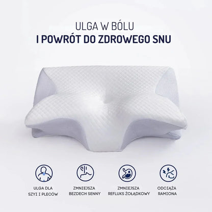 OrtoRest™ - Poduszka ergonomiczna z pianką z pamięcią kształtu