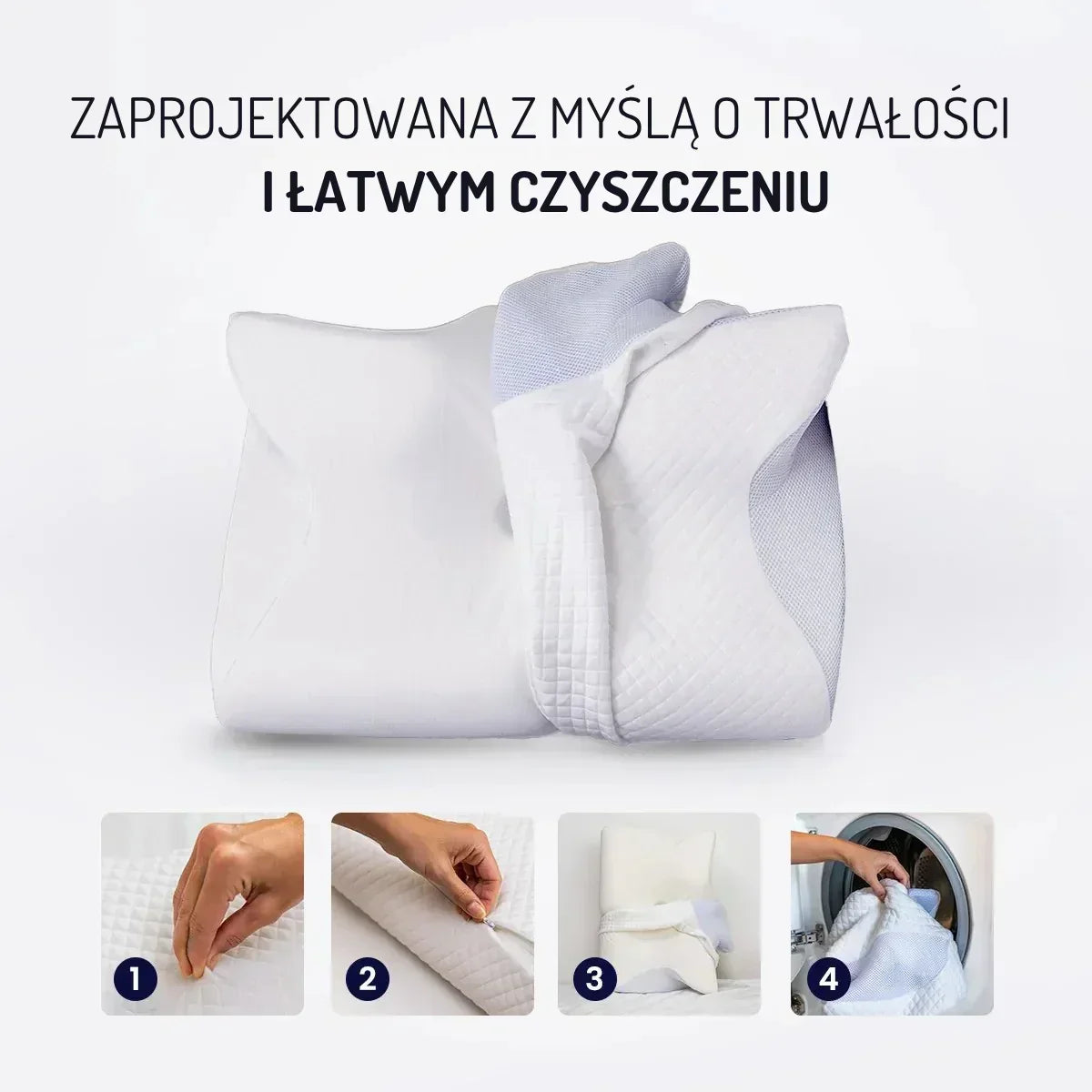 OrtoRest™ - Poduszka ergonomiczna z pianką z pamięcią kształtu